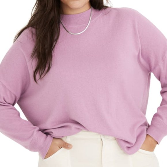 Madewell Sweaters - Madewell Ashbury Mockneck Sweater Vibrant Lilac